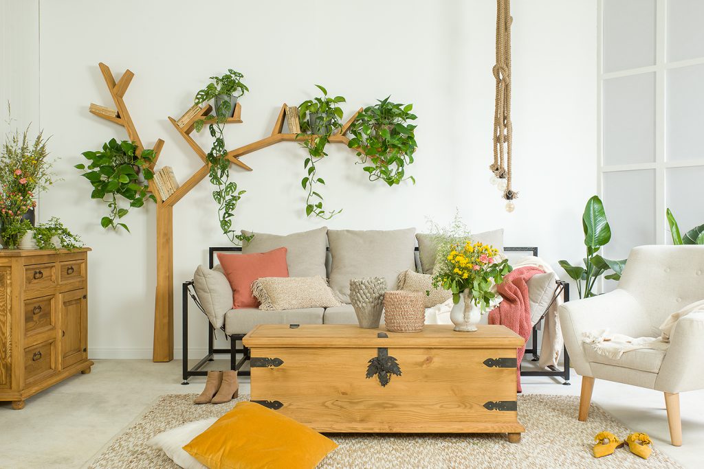 lampy boho vintage plecione z liny jutowej