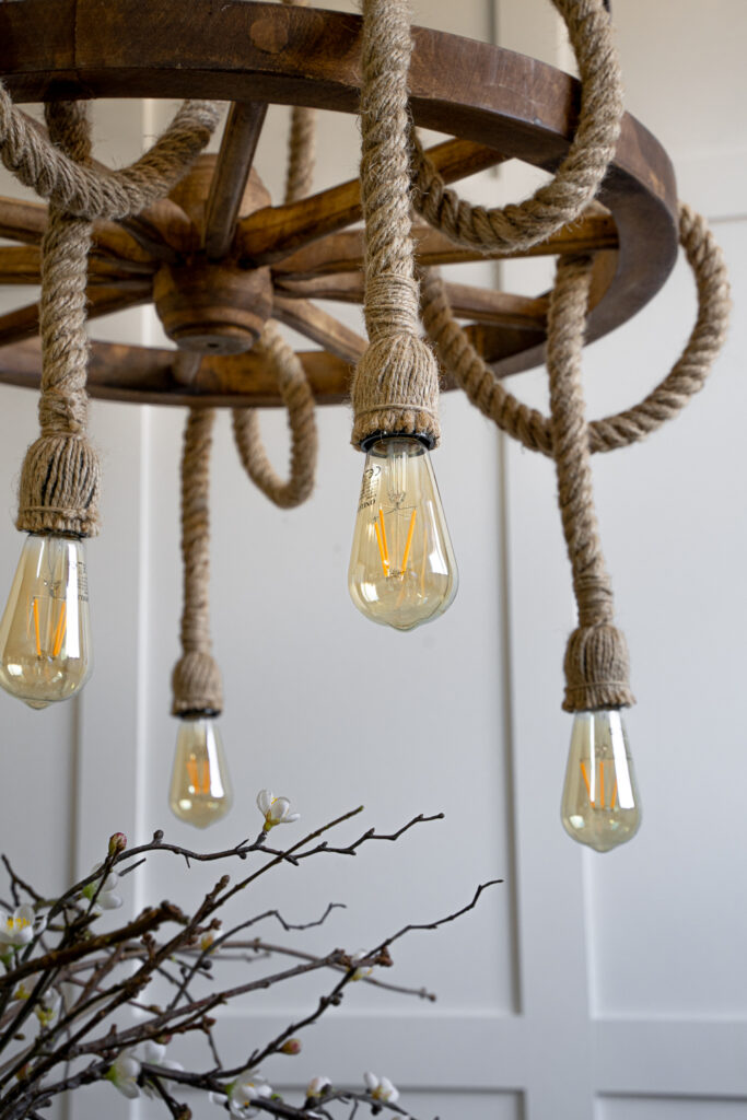 lampa-vintage-wisząca-koło-rustykalne